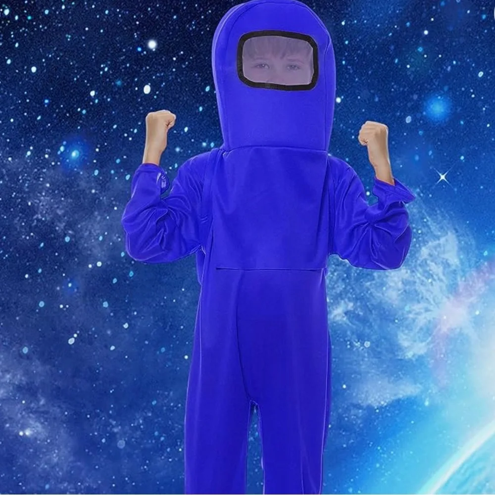 Astronauts cosplay blue helmet face mask only